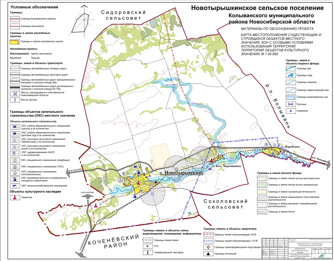 Карта колывань новосибирской области